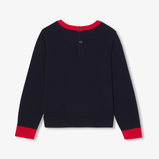 Pull enfant fille jacquard fleur Pull enfant fille jacquard fleur