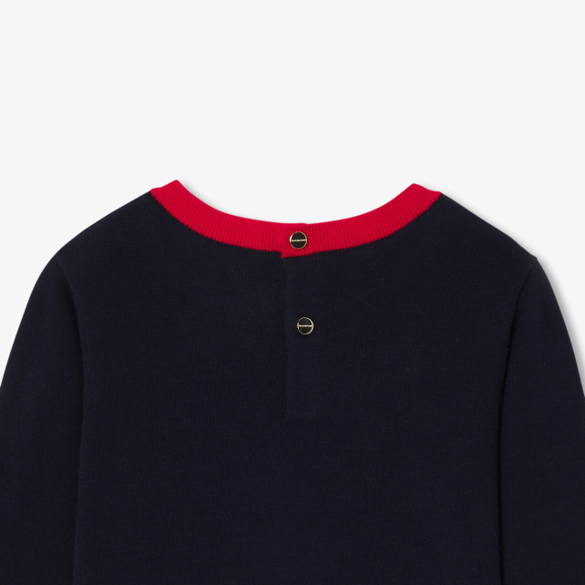 Pull enfant fille jacquard fleur Pull enfant fille jacquard fleur