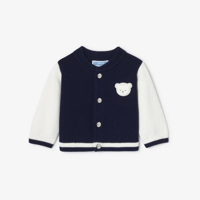 Baby boy Varsity-style cardigan Baby boy Varsity-style cardigan