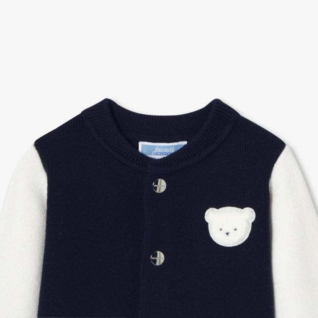 Baby boy Varsity-style cardigan Baby boy Varsity-style cardigan