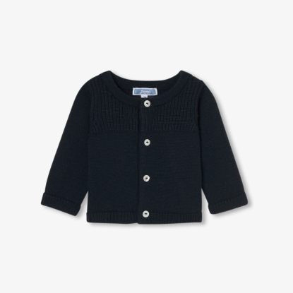 Baby boy jersey cardigan