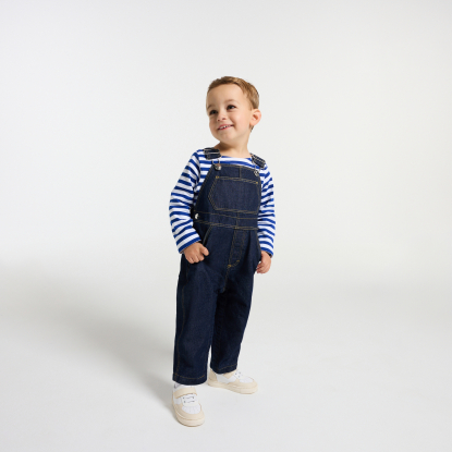 Baby boy denim overalls