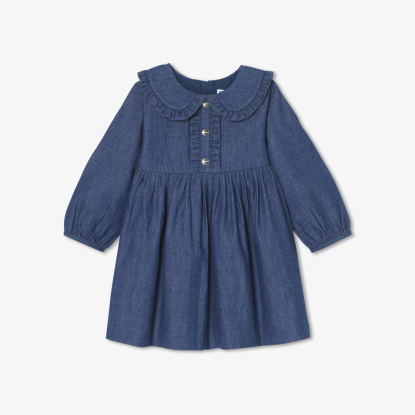 Robe bébé fille en jean léger