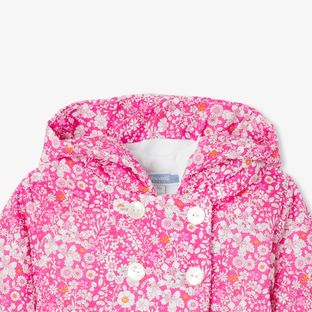 Baby girl burnous in Liberty fabric Baby girl burnous in Liberty fabric