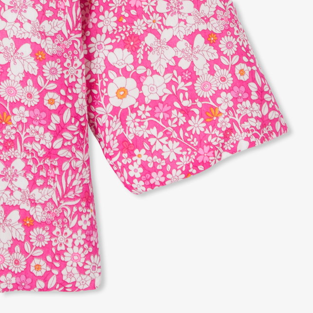 Baby girl burnous in Liberty fabric Baby girl burnous in Liberty fabric