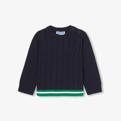 Baby boy cable knit sweater