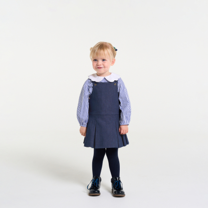Baby girl denim jumper dress