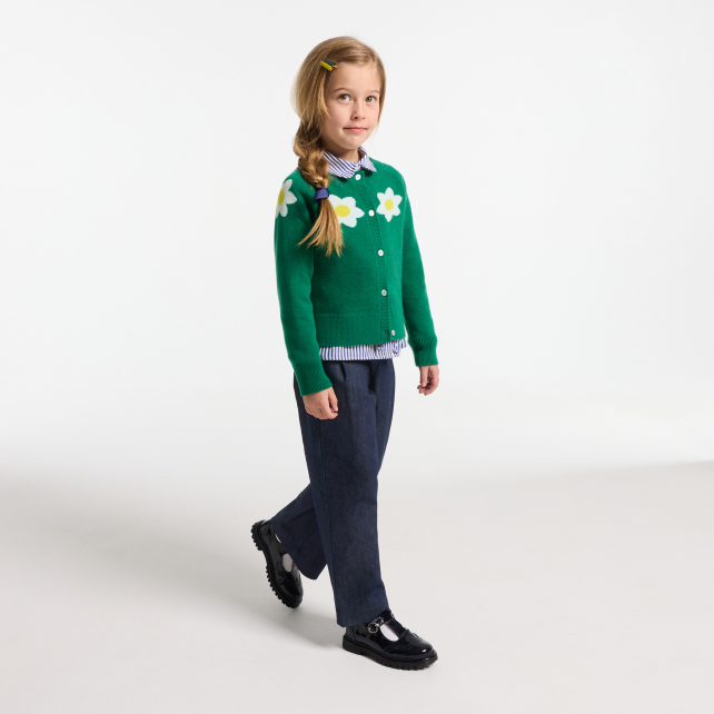 Jean enfant fille coupe large