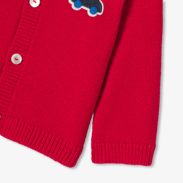 Baby boy cardigan in cotton jersey Baby boy cardigan in cotton jersey