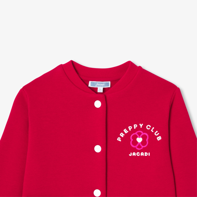 Cardigan Teddy enfant fille en molleton Cardigan Teddy enfant fille en molleton