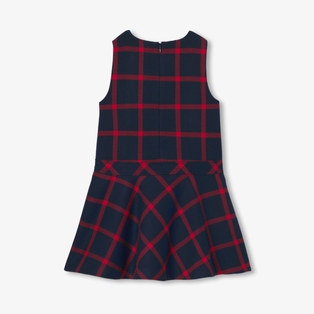 Girl pinafore dress in flannel Girl pinafore dress in flannel