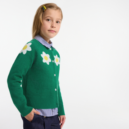 Cardigan enfant fille en laine