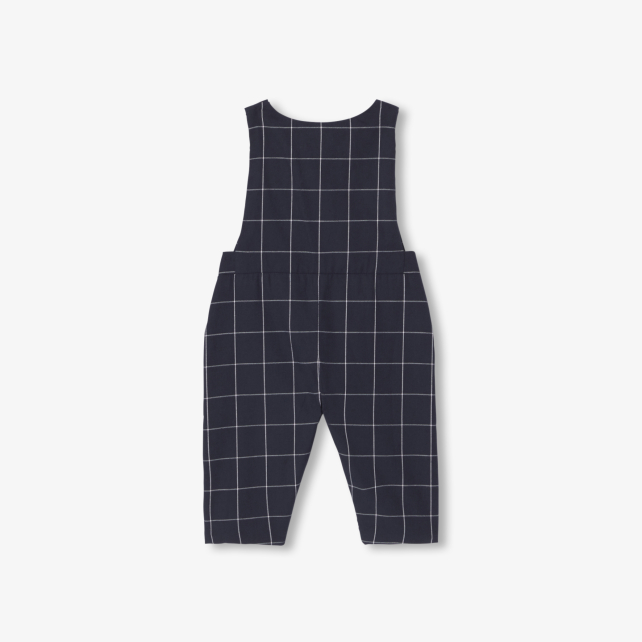 Baby boy checked overalls Baby boy checked overalls