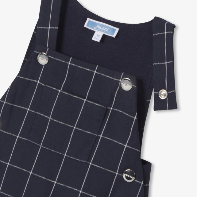 Baby boy checked overalls Baby boy checked overalls