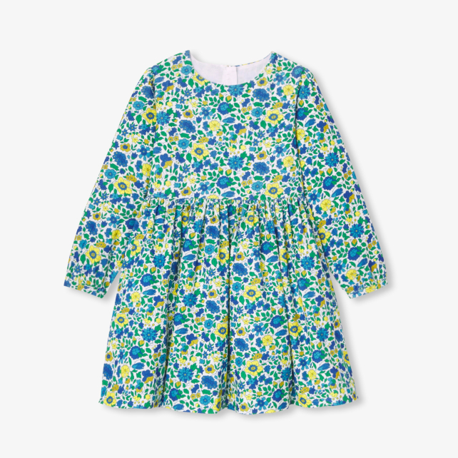 Robe enfant fille en velours Liberty