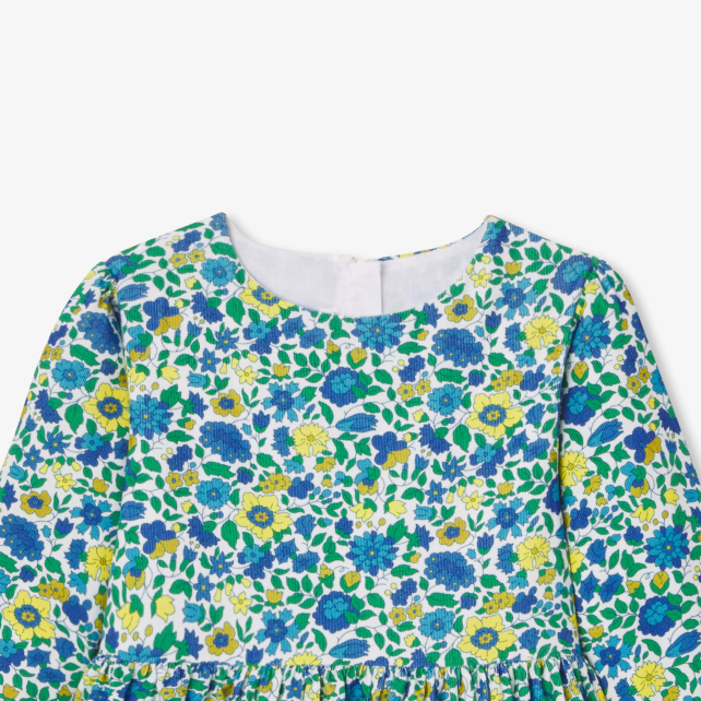 Robe enfant fille en velours Liberty