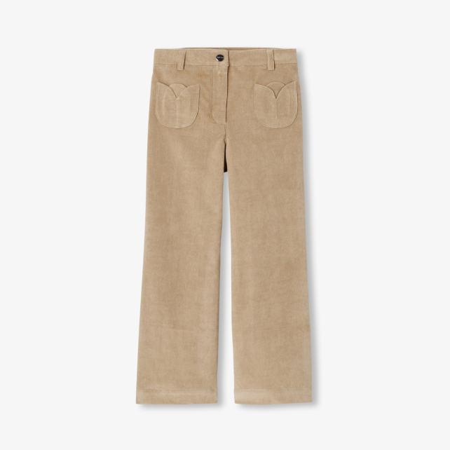 Pantalon enfant fille en velours milleraies