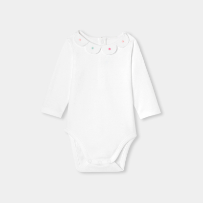 Body bébé fille à col pétales