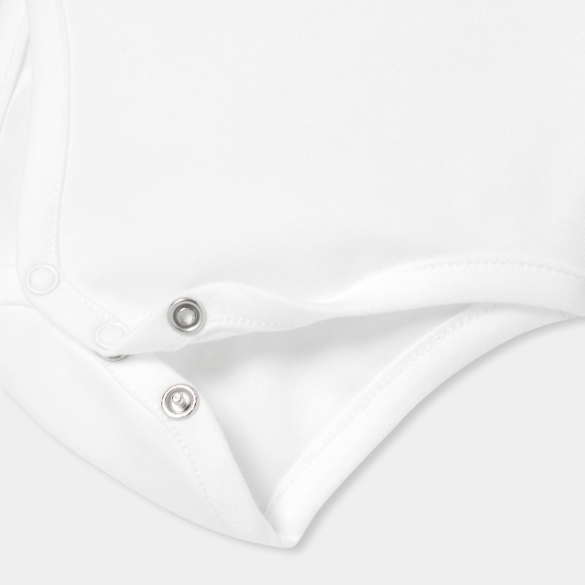 Baby girl bodysuit with petal collar Baby girl bodysuit with petal collar