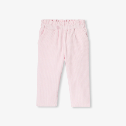 Pantalon bébé fille en velours côtelé