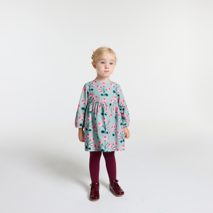 Robe bébé fille en velours