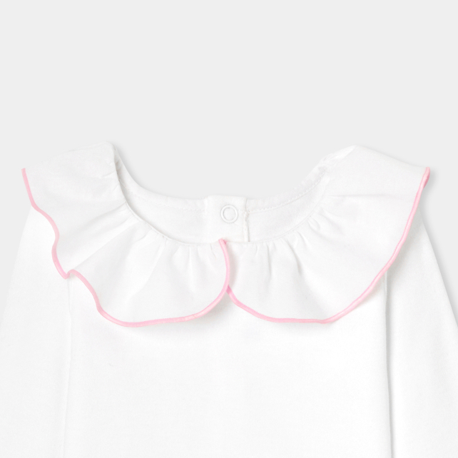 Baby girl bodysuit with large ruffle Baby girl bodysuit with large ruffle