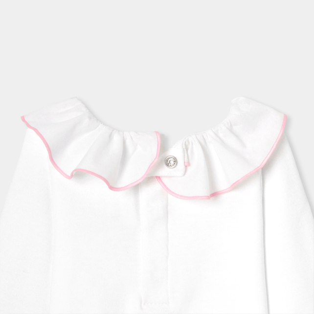 Baby girl bodysuit with large ruffle Baby girl bodysuit with large ruffle