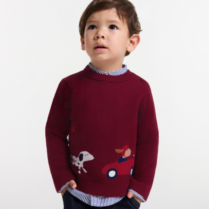 Baby boy cotton sweater