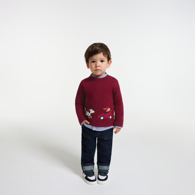 Baby boy cotton sweater