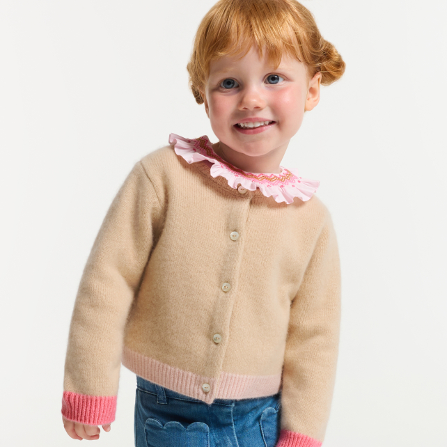 Cardigan bébé fille en cachemire