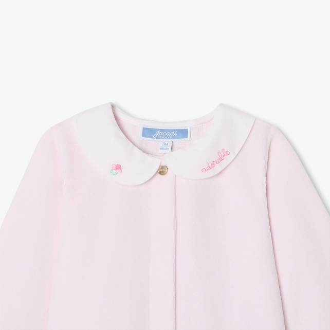 Pyjama bébé fille en velours Pyjama bébé fille en velours