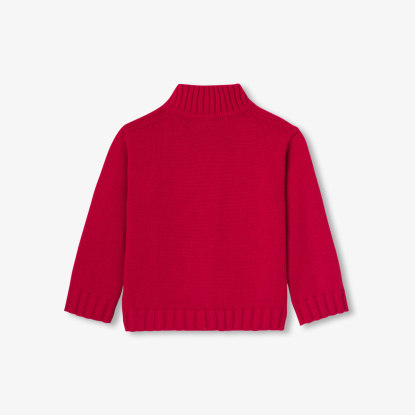 Baby boy trucker-neck sweater