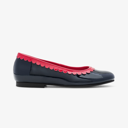 Ballerines enfant fille en cuir verni