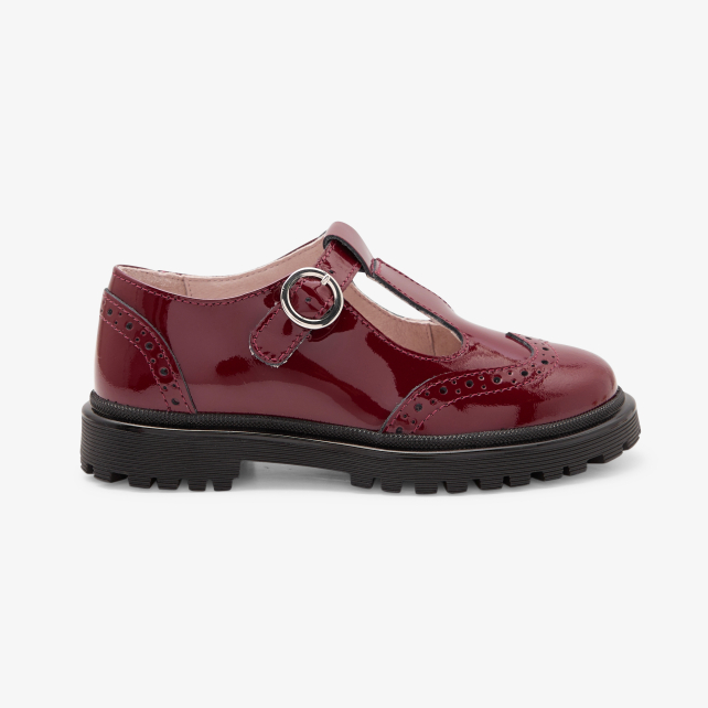 Salomés enfant fille en cuir verni Salomés enfant fille en cuir verni