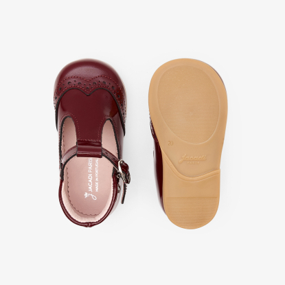 Baby girl first steps t-bars shoes