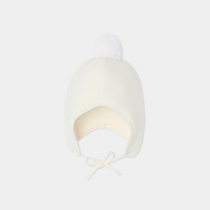 Bonnet bébé en point mousse