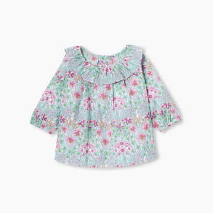 Baby girl blouse in Liberty fabric