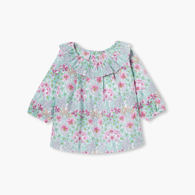 Baby girl blouse in Liberty fabric Baby girl blouse in Liberty fabric