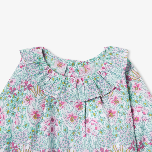Blouse bébé fille en tissu Liberty Blouse bébé fille en tissu Liberty