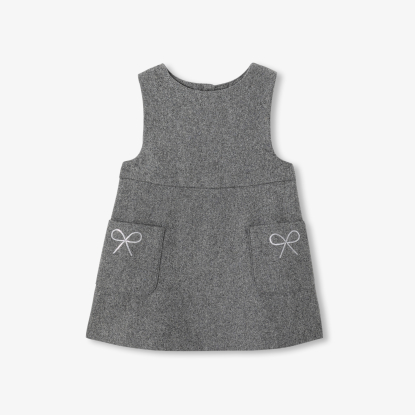 Robe trapèze bébé fille en flanelle