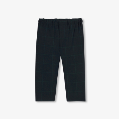 Pantalon bébé garçon en flanelle à carreaux