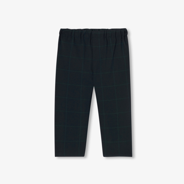Baby boy plaid flannel trousers Baby boy plaid flannel trousers