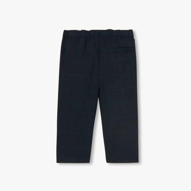 Baby boy plaid flannel trousers Baby boy plaid flannel trousers