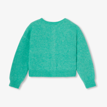 Cardigan enfant fille en laine et alpaga
