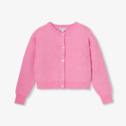 Cardigan enfant fille en laine et alpaga