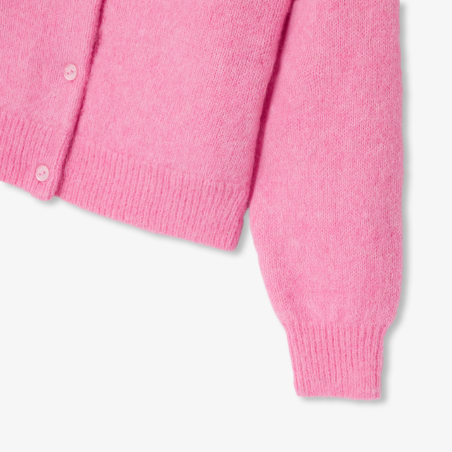 Cardigan enfant fille en laine et alpaga