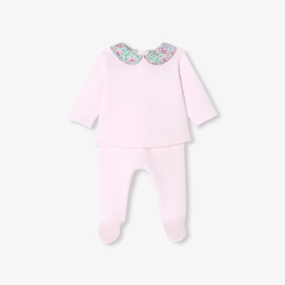 Ensemble confort bébé fille en double jersey