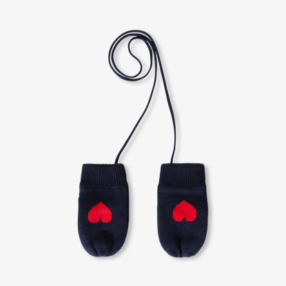 Moufles bébé fille en tricot