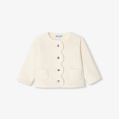 Cardigan bébé fille en polaire