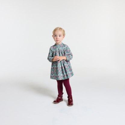 Robe bébé fille en tissu Liberty velours